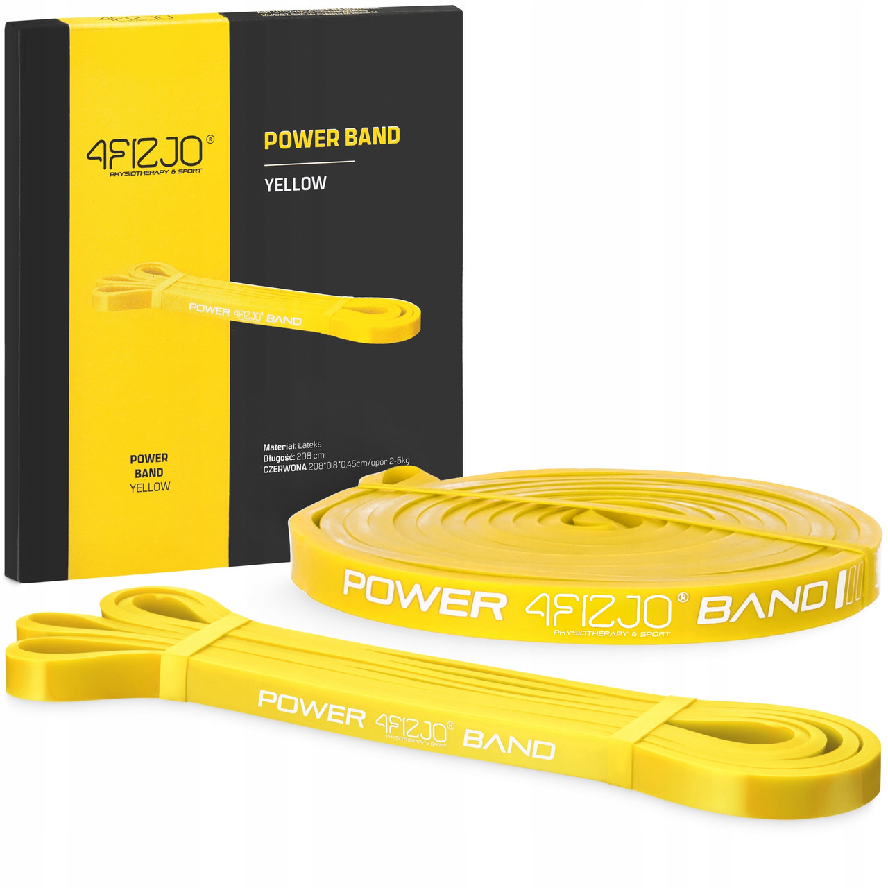 Еспандер-петля (гумка для фітнесу та спорту) 4FIZJO Power Band 8 мм 2-7 кг 4FJ0050 Poland