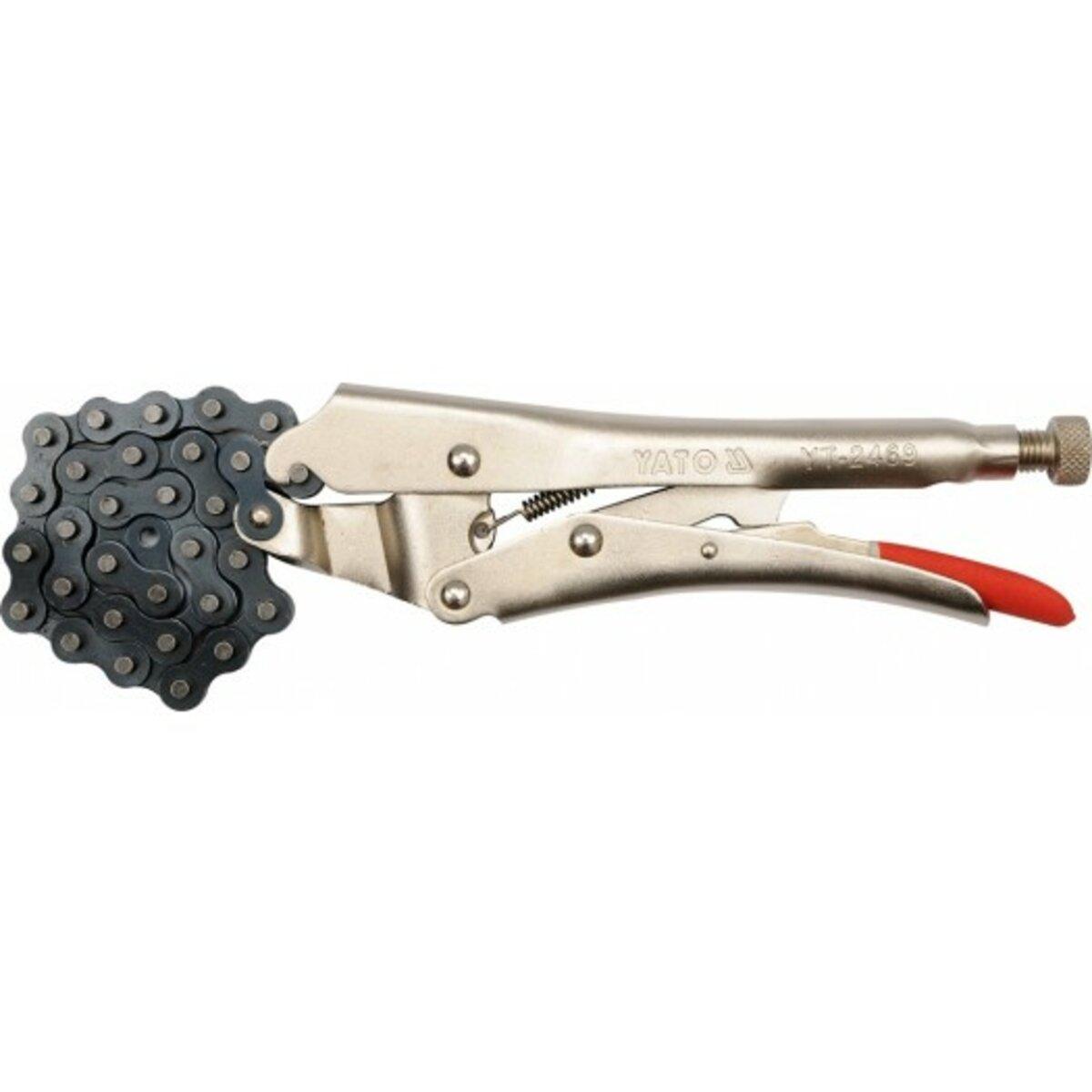 Кліщі для зварювання з ланцюгом YATO: 10", l=250мм, Ø ≤ 500 мм [6/24], фото 1