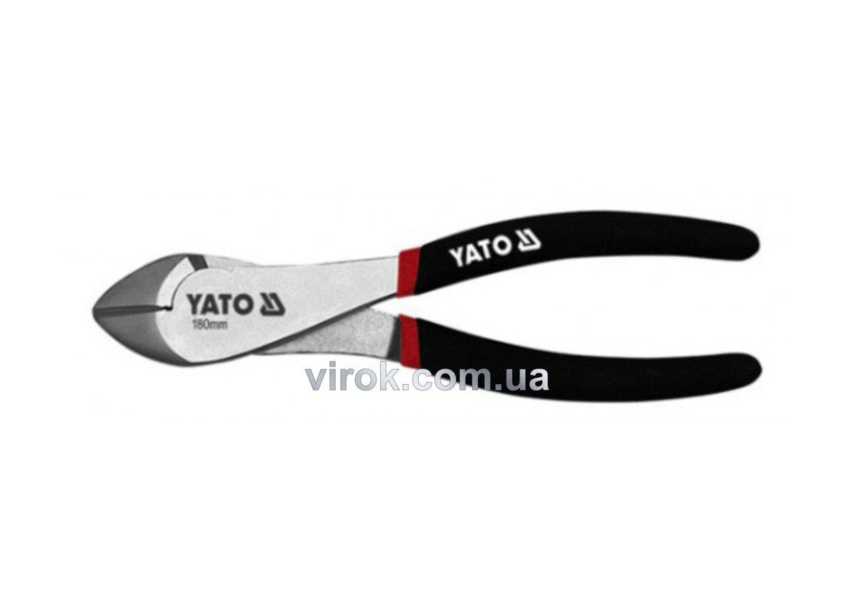 Бокорізи підсилені YATO : L= 180 мм, нікельовані [6/60], фото 1