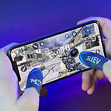 Ігрові напальчники P1 MW (1 пара 2 шт) для ігор на телефоні смартфоні планшеті срібне волокно pubg пабг, фото 2