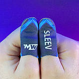 Ігрові напальчники P1 MW (1 пара 2 шт) для ігор на телефоні смартфоні планшеті срібне волокно pubg пабг, фото 4