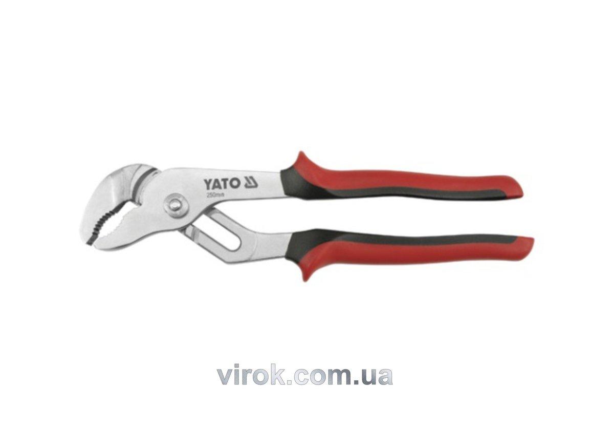 Кліщі переставні YATO : нікельовані, L= 250 мм [6/36], фото 1