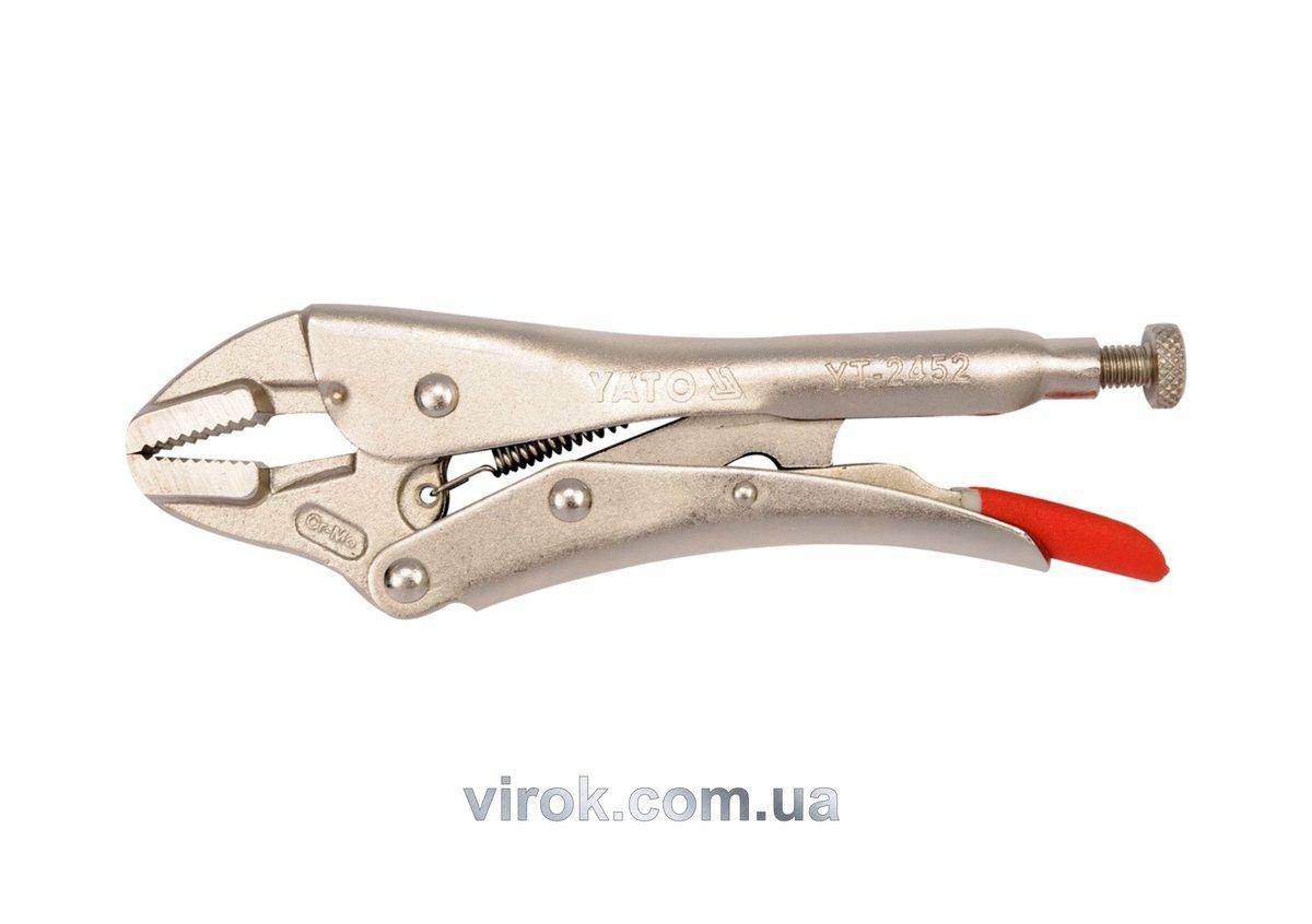 Кліщі затискні YATO : Cr-Mo, L= 180 мм [6/24], фото 1