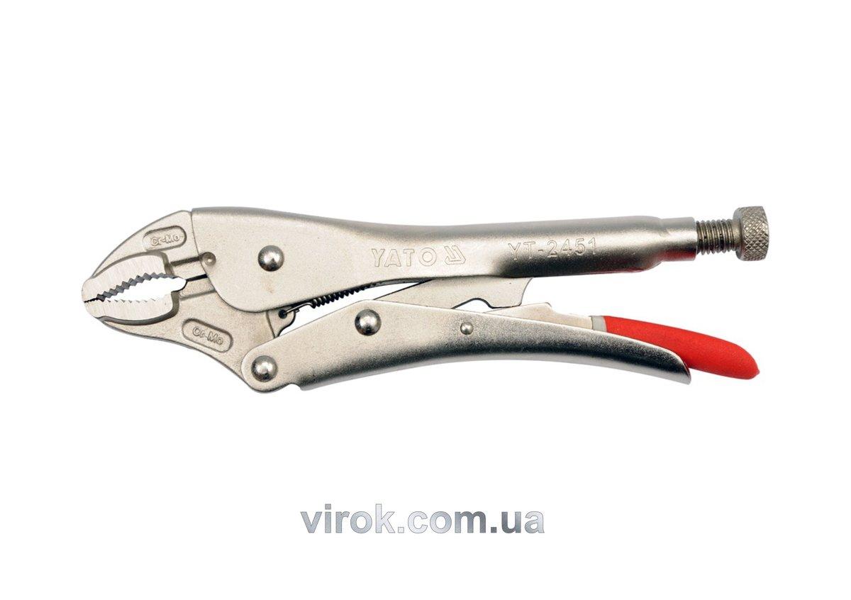 Кліщі затискні YATO : Cr-Mo, L= 250 мм [6/24], фото 1