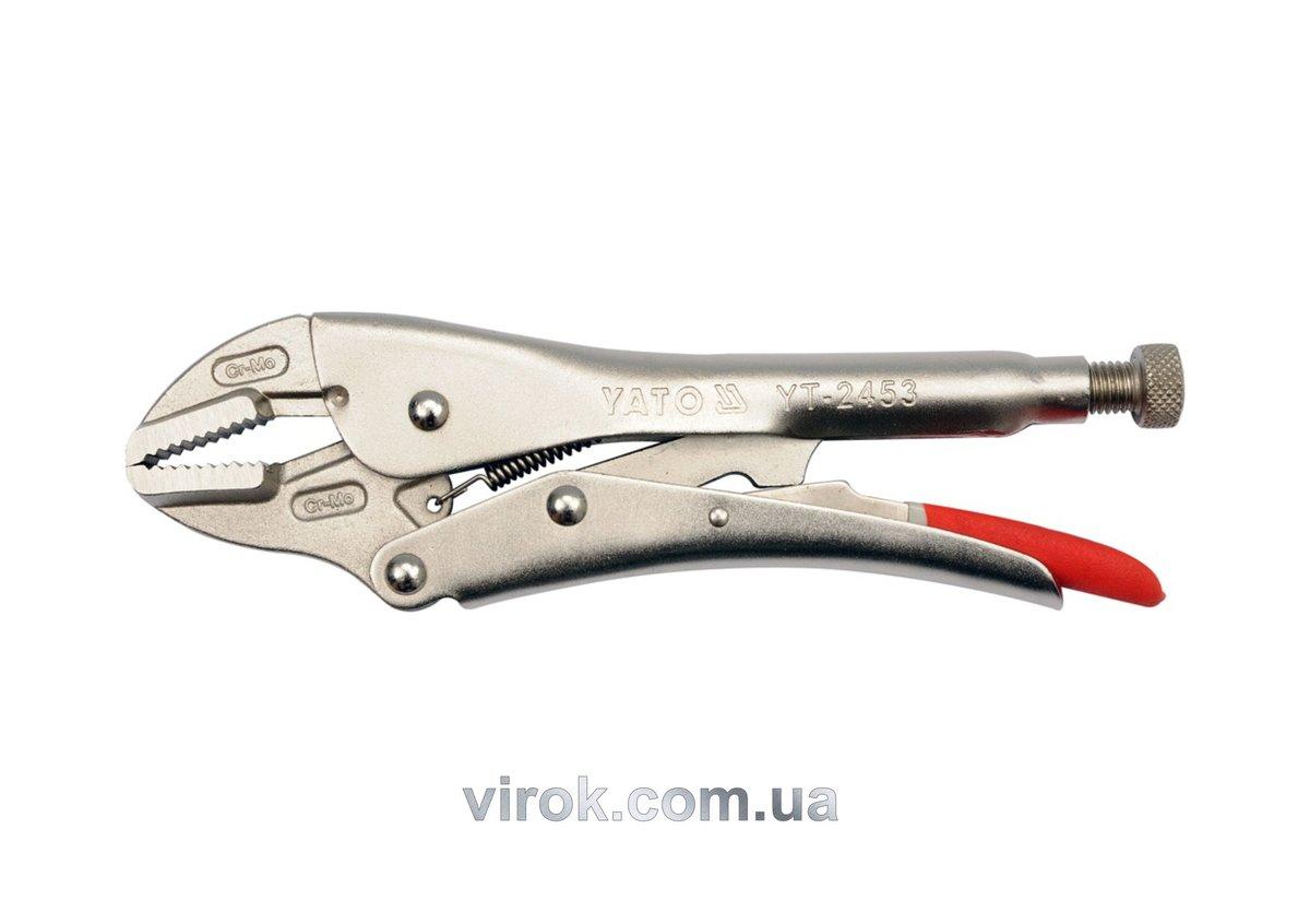 Кліщі затискні YATO : Cr-Mo, L= 250 мм [6/24], фото 1