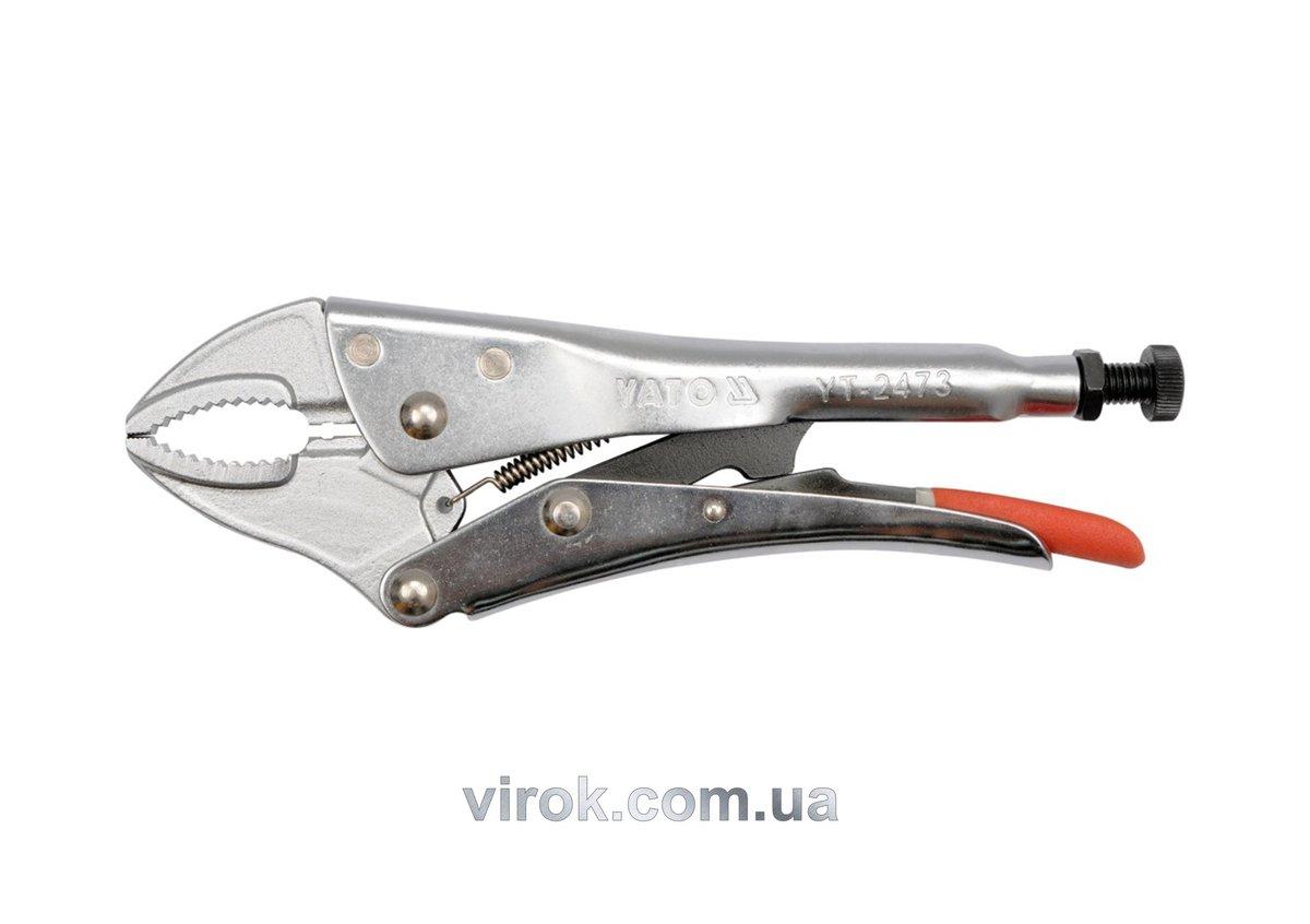 Кліщі затискні YATO : Cr-Mo, L= 250 мм, Ra= 0-42 мм [6/24], фото 1