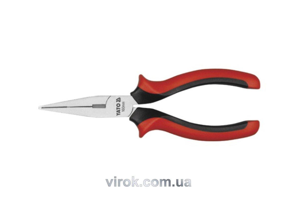 Плоскогубці подовжені прямі YATO : L= 160 мм. [6/60], фото 1