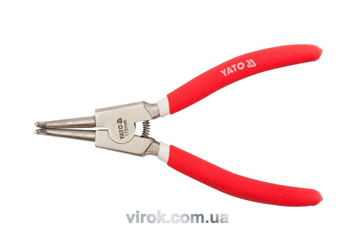 Знімач стопорних кілець YATO загн. (розжим) l=225мм [6/60], фото 1