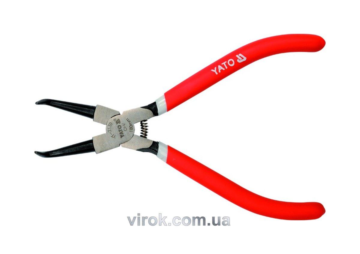 Знімач стопорних кілець YATO загн. (зжим) l=180мм [6/24], фото 1