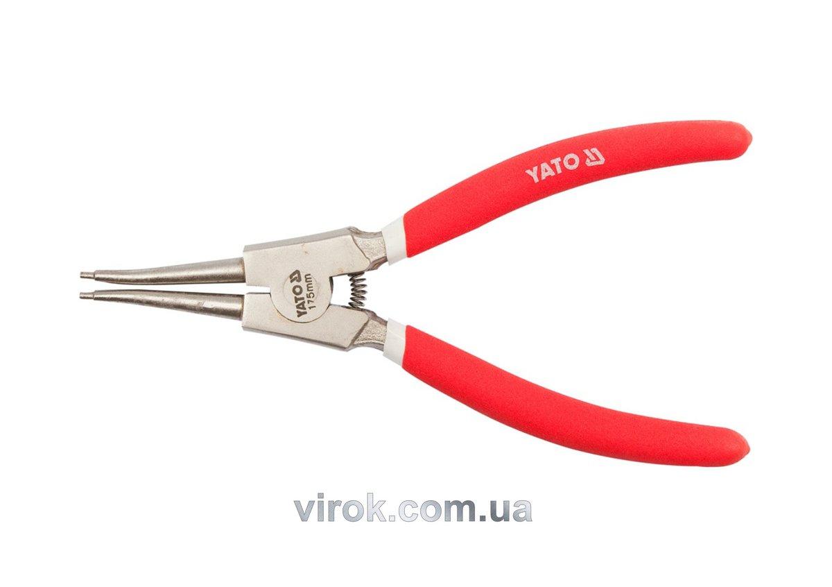 Знімач стопорних кілець YATO (розжим) l=225мм [6/60], фото 1