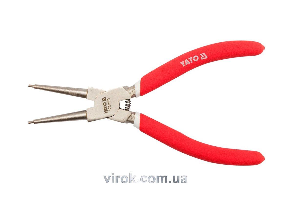 Знімач стопорних кілець YATO (зжим) l=225мм [6/60], фото 1