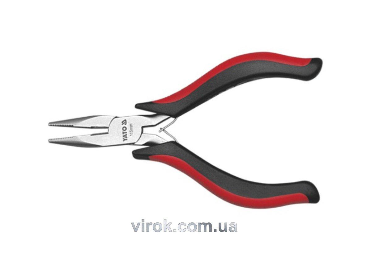 Тонкогубці нікельовані YATO l=115мм [6/120], фото 1