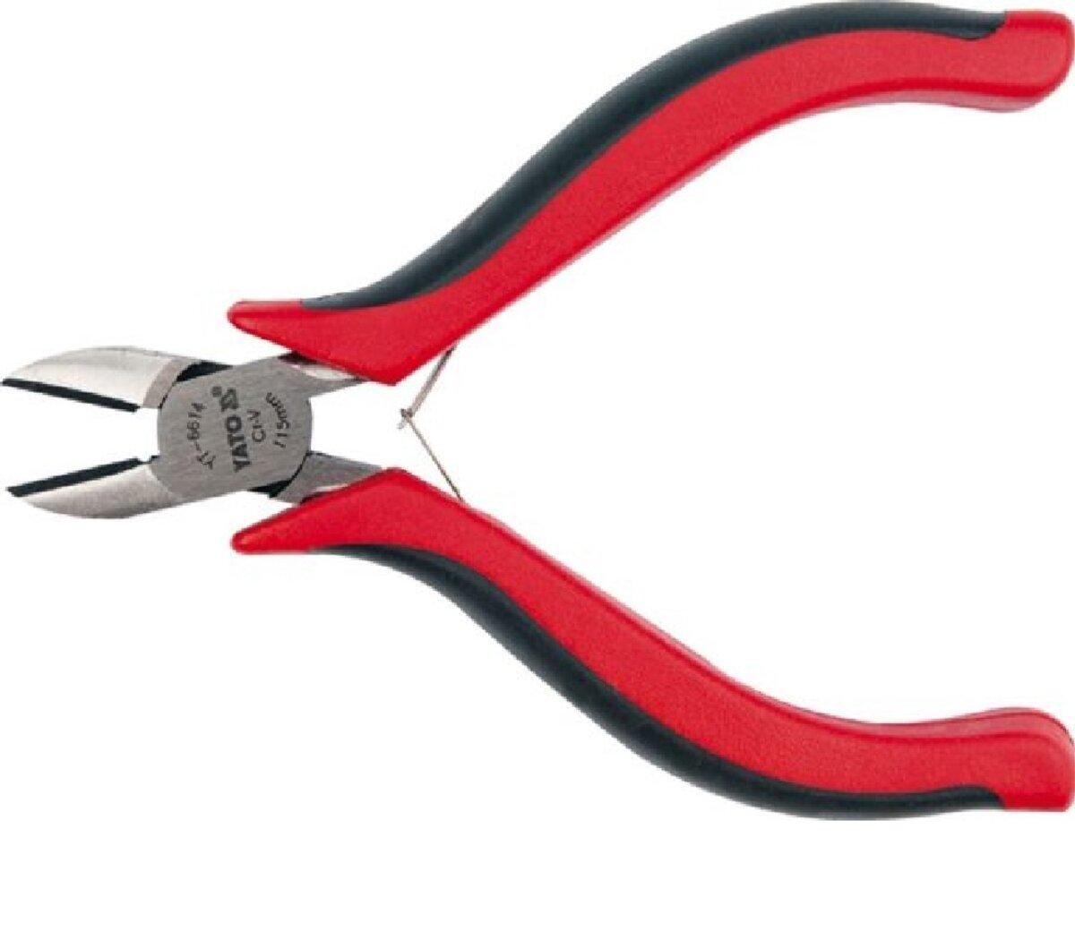 Кусачки діагональні міні YATO : L= 115 мм, Cr-V, фото 1