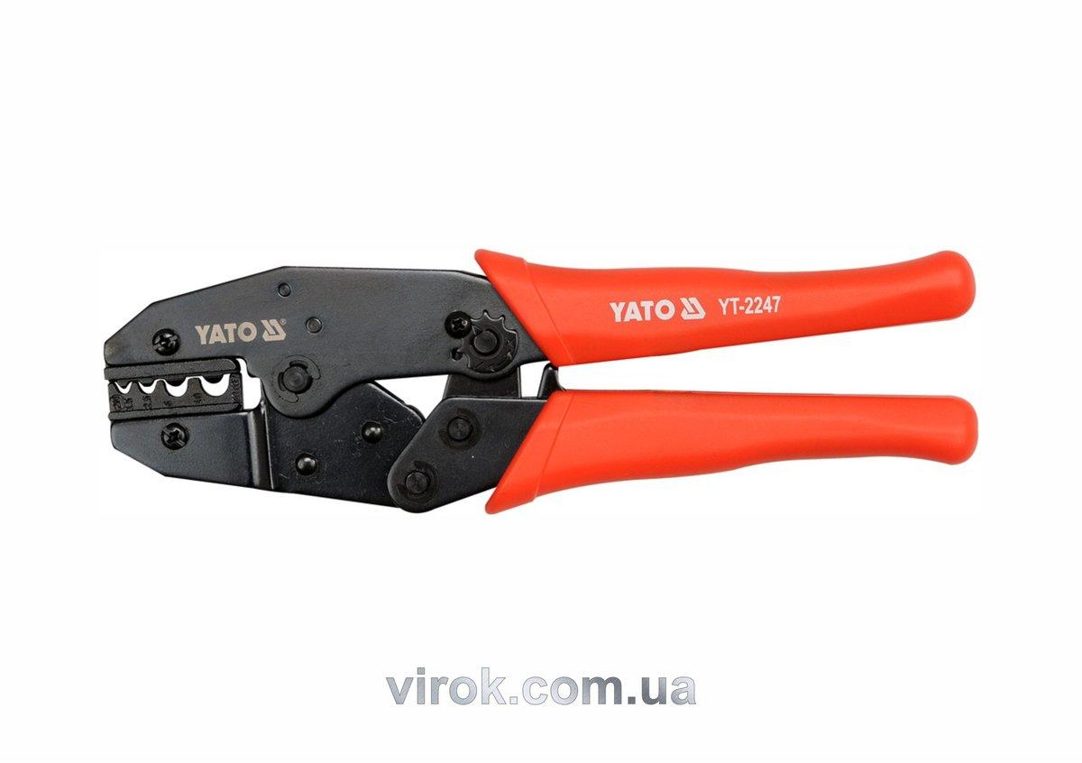 Кліщі для обтискання і зачистки проводів YATO, L=220 мм [5/30], фото 1