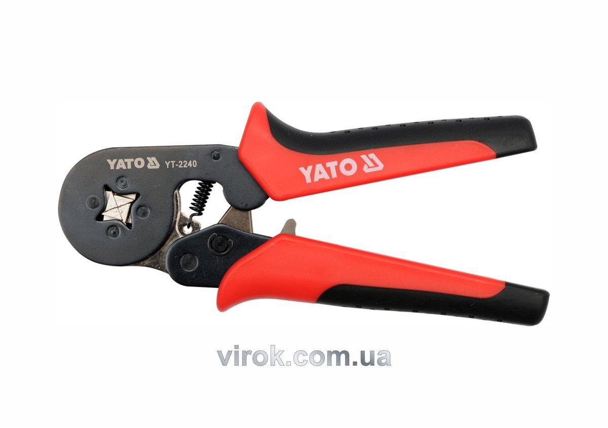 Кліщі для обтискання і зачистки проводів YATO, L=180 мм [6/36], фото 1