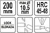 Кліщі для обрізання і знімання ізоляції з провідників YATO Ø≤ 10,5 мм, L= 200 мм [10/100], фото 4