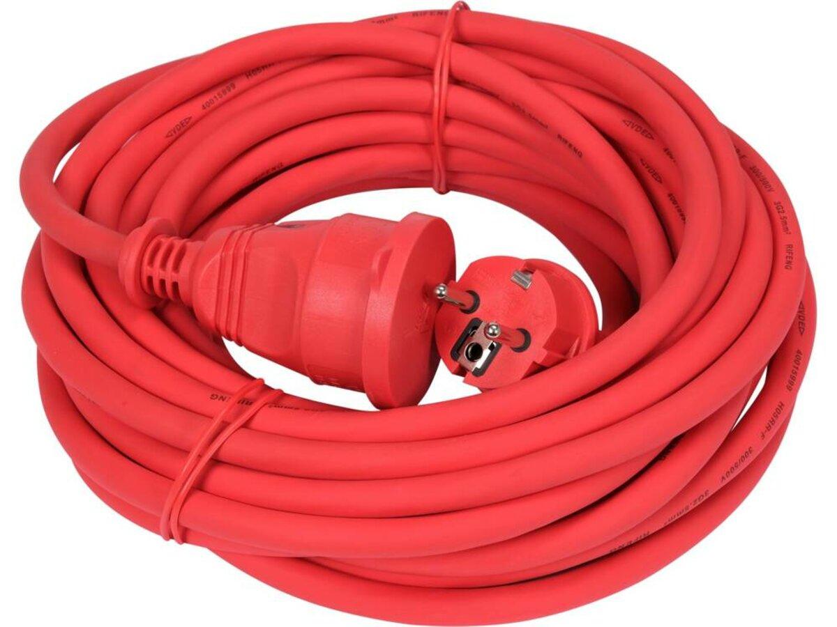 Кабель-подовжувач для будівель робіт мережевий 250В YATO l= 30м струм- 16А, 3-жильний S=2,5 мм² LED-, фото 1