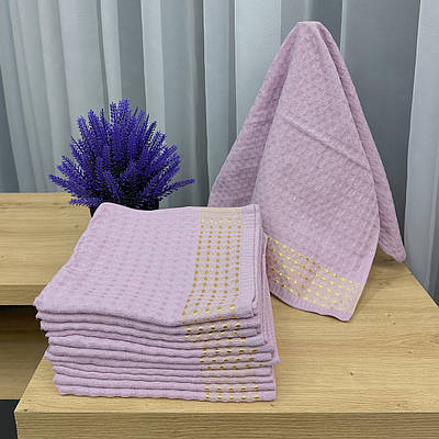 Рушник (40х60 см) вафельний Aisha Home Textile колір ліловий (86-068)