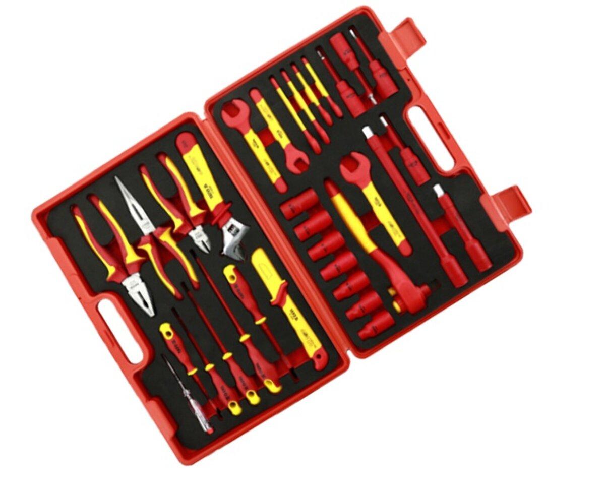 Набір інструментів діелектричних YATO з ізоляцією до 1000 В, 32 один., фото 1