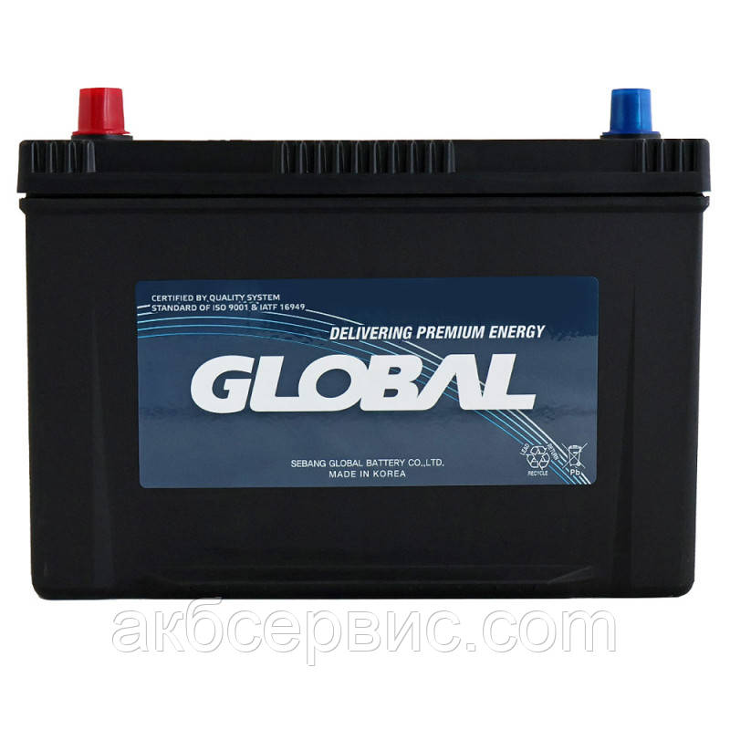 Автомобільний акумулятор GLOBAL Asia SMF 95Ah, 800A, L+ (SMF 120D31R) (D31), н.к., фото 1