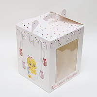 Упаковка для куліча Великодня картонна 170*170*210