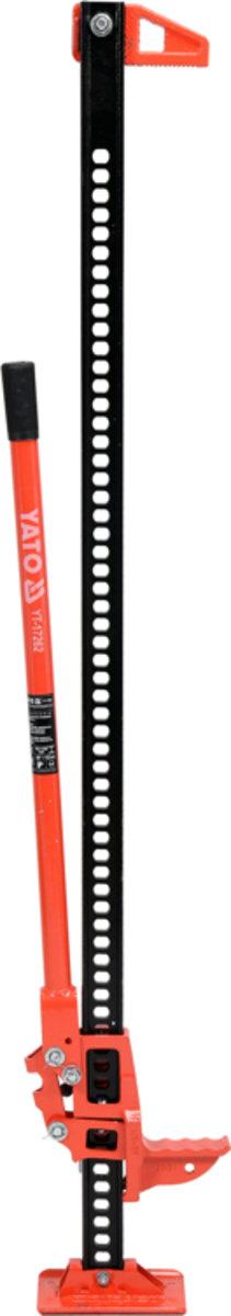 Домкрат рейковий YATO з ручним важелем; для навантаження - 3 т, висота 130-1350 мм [1], фото 1