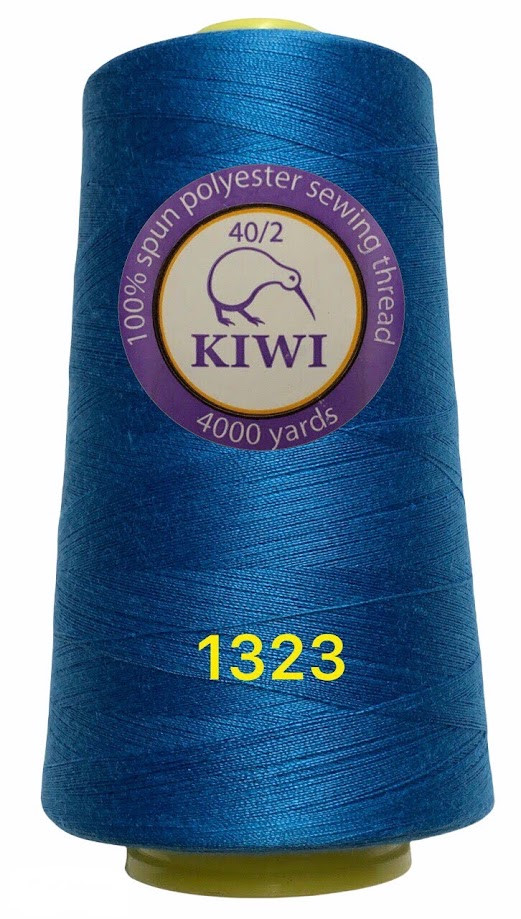 Швейна нитка Kiwi 40/2 No1323 відтінок синій, фото 1