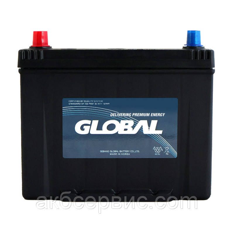 Автомобільний акумулятор GLOBAL Asia SMF 70Ah, 600A, L+ (SMF 75D26R) (D26), н.к.