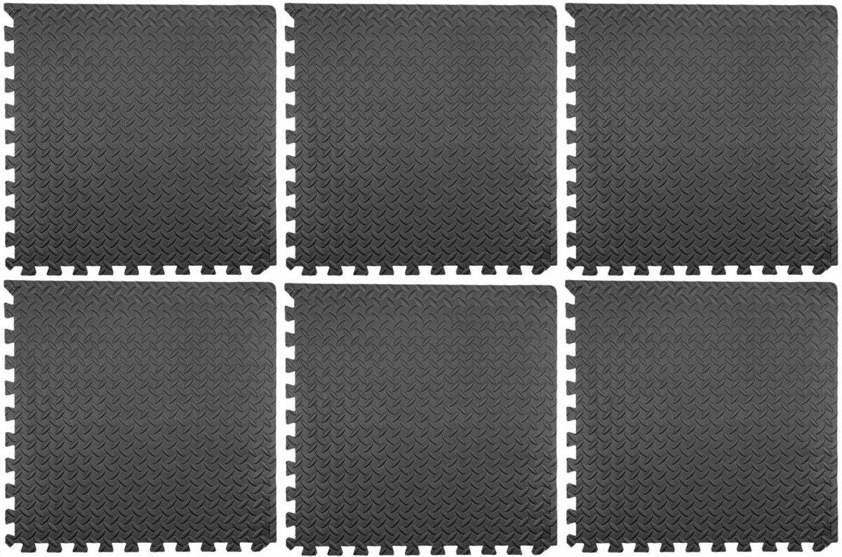 Килимки підстилкові YATO, 60х 60 см, t= 12 мм, 6 шт., з'єднуються "ластівковим хвостом" [6], фото 1