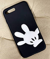 Силіконовий чохол для iPhone 8 Plus / 7 Plus - 3D Долонька, Чорний