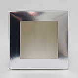 Коробка кондитерська з вікном 170*170*90 в сріблі, фото 2