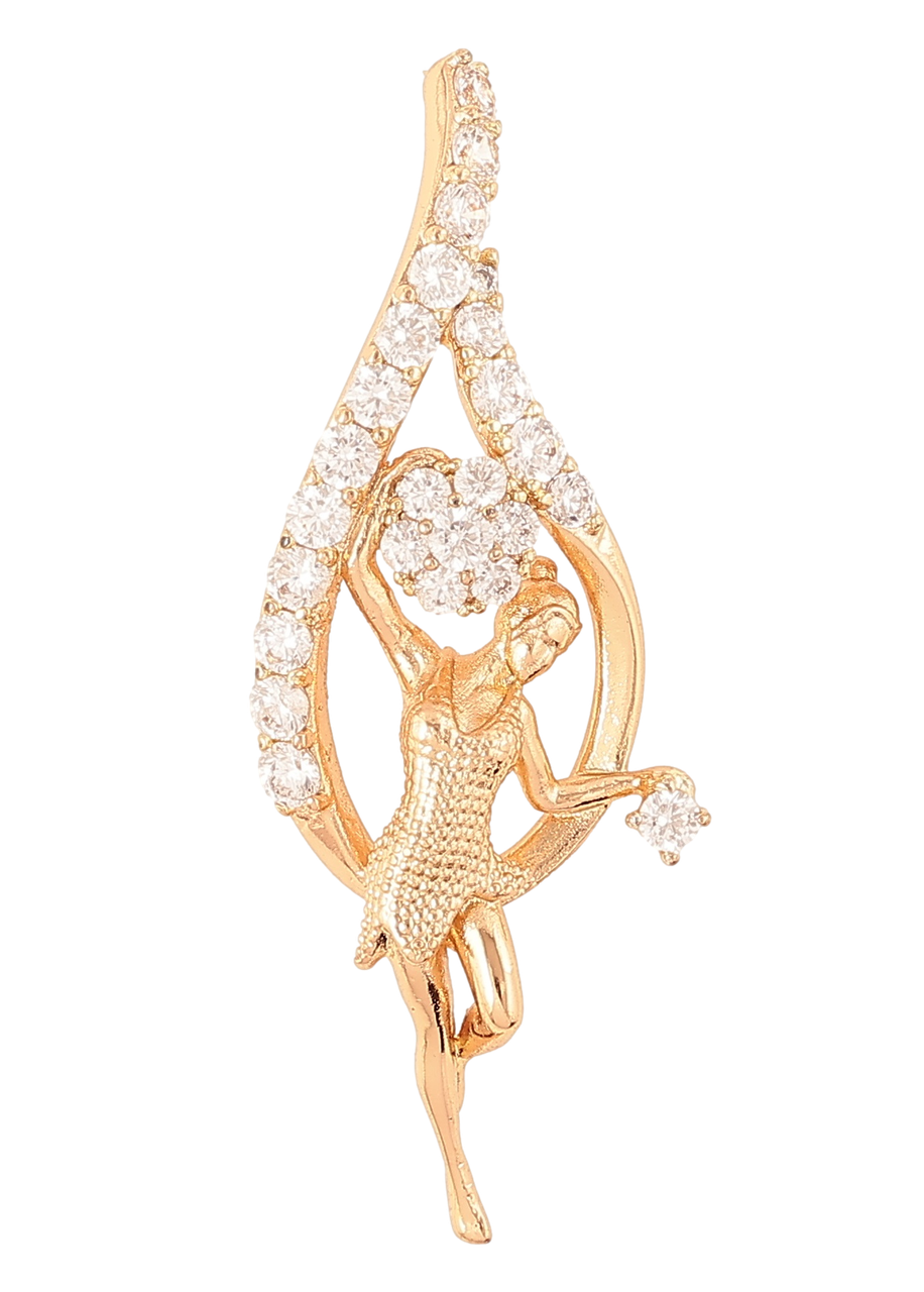 Кулон Xuping Позолота 18K «Крапелька з дівчиною» для ланцюжка до 2мм