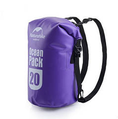 Гермомішок Naturehike Ocean Double Pack shoulder 20 л FS16M020-S purple