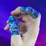 Ігрові напальчники P1 FLY (1 пара 2 шт) для ігор на телефоні смартфоні планшеті срібне волокно pubg, фото 7