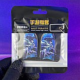 Ігрові напальчники P1 FLY (1 пара 2 шт) для ігор на телефоні смартфоні планшеті срібне волокно pubg, фото 10