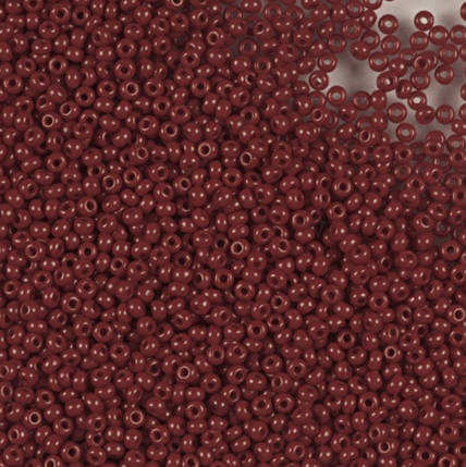 Бісер чеський Preciosa 93300, керамічний, бордовий (10 г), фото 1