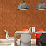 Самоклеюча декоративна настінно-стельова 3D панель коричневі хвилі 700x700x7мм (366) SW-00000849, фото 5