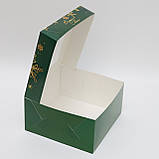 Упаковка для мафінів, капкейків 170*170*90 новорічна, фото 2