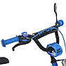 Велосипед дитячий двоколісний на сталевій рамі Profi MB 14012-14" зріст 90-115 см вік 3 до 6 років Синій, фото 3
