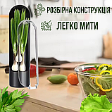 Контейнер органайзер для зберігання зелені Herb Saver, чорний, фото 4