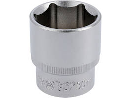 Головка торцева 6-гранна 1/2" М30 коротка YATO