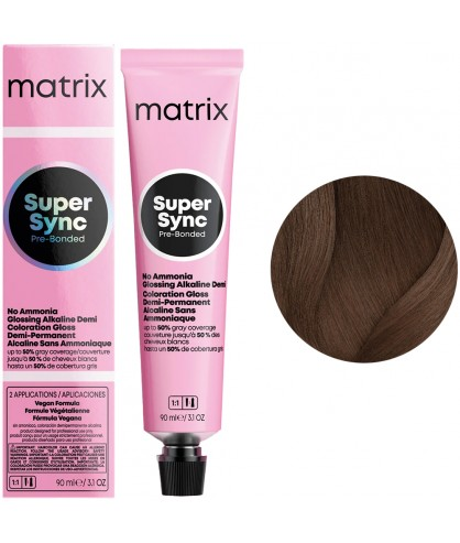 Matrix SoColor Super Sync Фарба для волосся 6A - Темний попелястий блондин, 90 мл