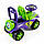 Дитяча машинка каталка толокар музичний для дітей прогулянки катання Doloni машина для хлопчика фіолетова, фото 5