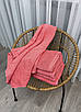 Рушник махровий Aisha Рис ефект колір кораловий, фото 4