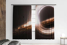 Штори з принтом «Black hole. Interstellar»