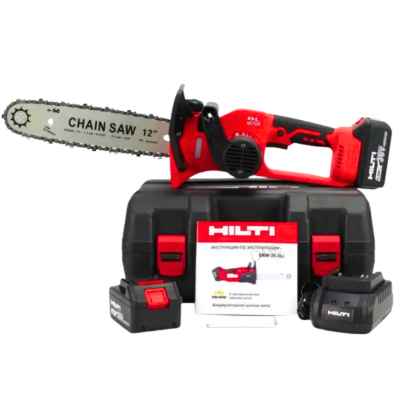 Пила акумуляторна HILTI SRW-36-2Li Ланцюгова АКБ пила Хілті Акумуляторна пила 36V 6.0Ah Потужна пила