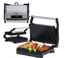 Гриль електричний притискний настільний професійний для дому 1200 Вт 27*22*8,5 см Електрогриль притискний