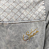 Толстовка чоловіча спортивна варенка фліс капюшон кишеня XL сіра, фото 8