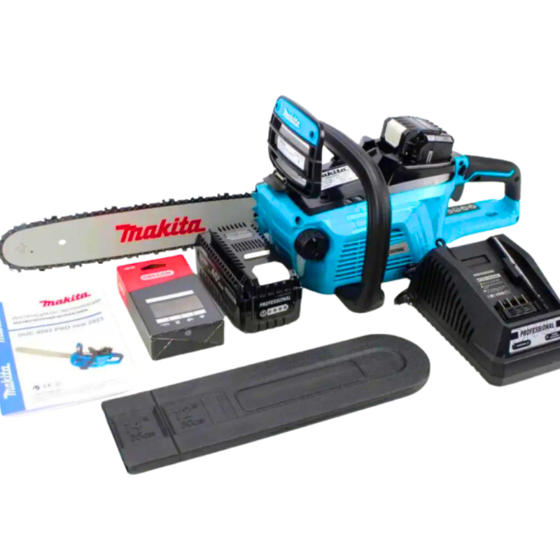 Бездротова акумуляторна ланцюгова пилка Makita DUC 4002 PRO Пила ланцюгова акумуляторна Makita 40V шина 35 см, фото 1
