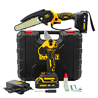 Набір пила і секатор DeWalt Набір 2в1 АКБ 24V Пила DCM150N  Секатор DCMPP540P1 Пила і секатор Девольт